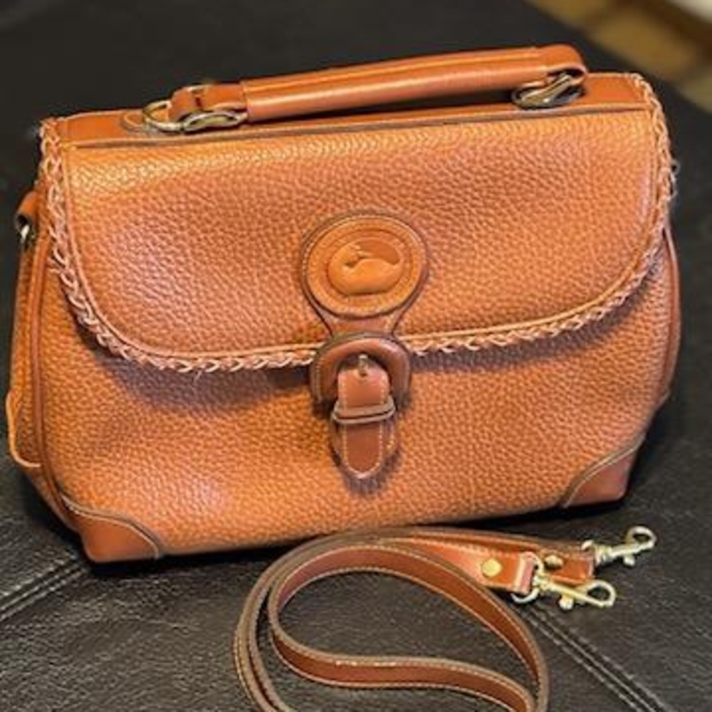 Dooney & Bourke Rich Brown Leather Satchel
